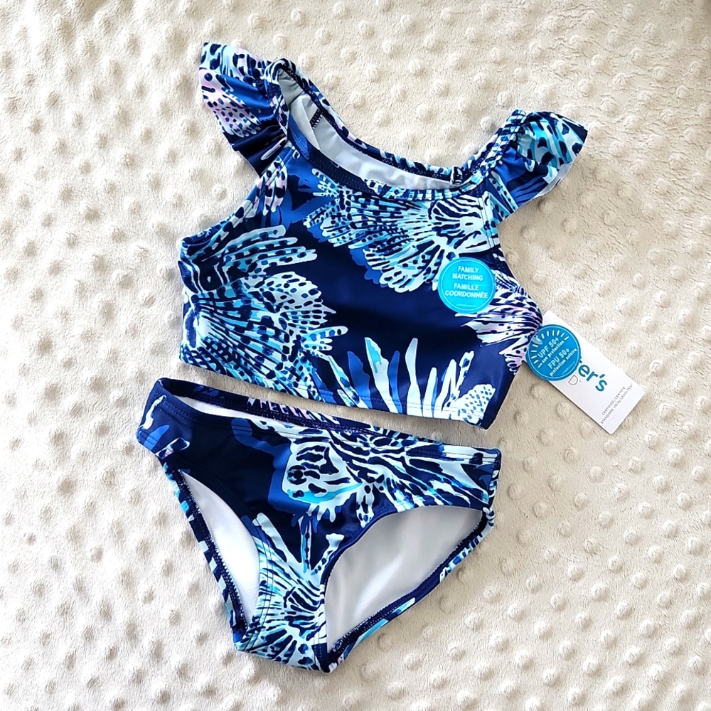 NWT Carter's 4T girls 2-piece swimsuit